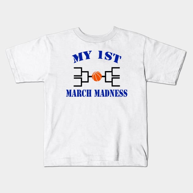 First March Madness 2022 Kids T-Shirt by FanSwagUnltd